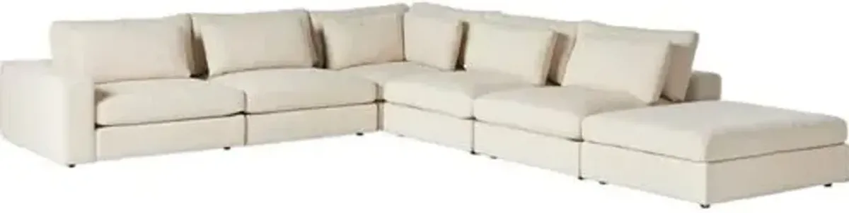 Tyson 5-Piece Sectional - Clairmont Ivory