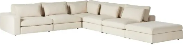 Tyson 5-Piece Sectional, Clairmont Ivory
