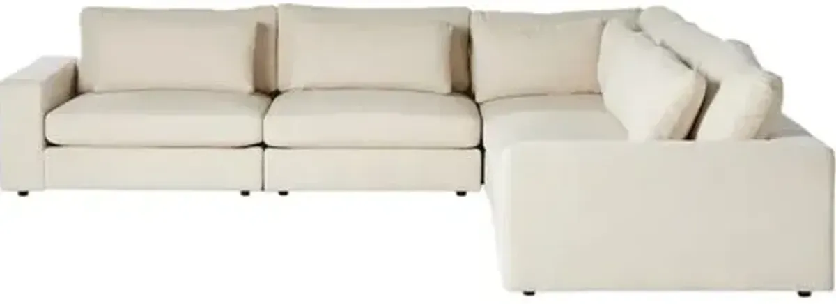 Tyson 5-Piece Sectional - Clairmont Ivory