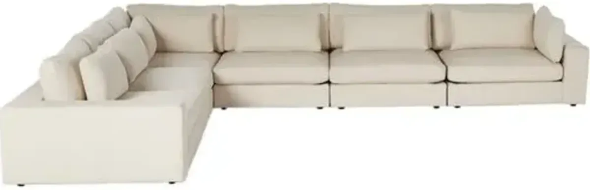 Tyson 6-Piece Sectional - Clairmont Ivory