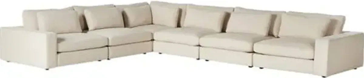 Tyson 6-Piece Sectional - Clairmont Ivory