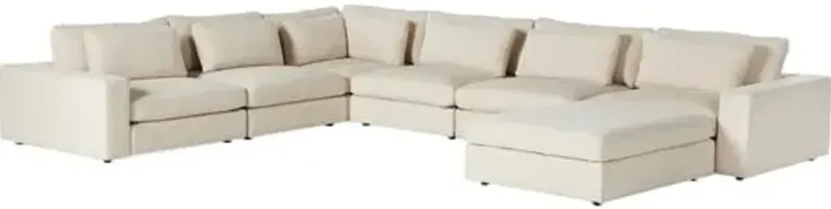 Tyson 6-Piece Sectional - Clairmont Ivory