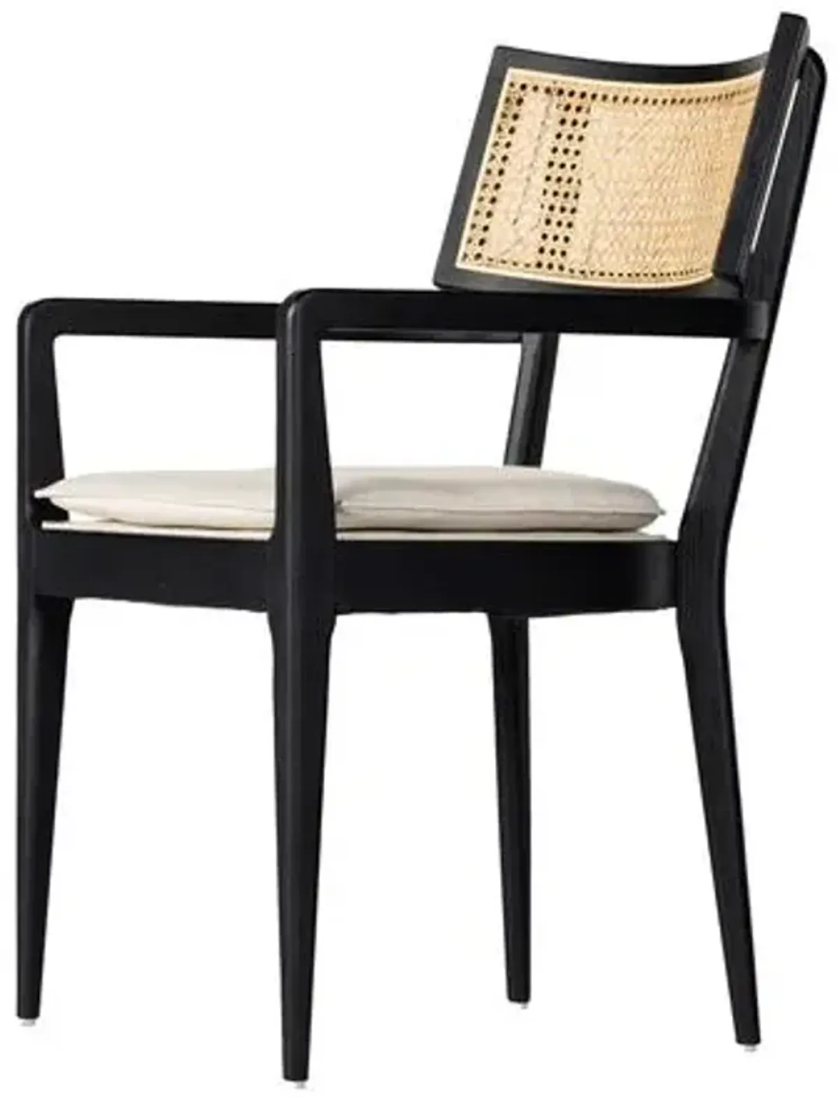 Tristan Cane Dining Armchair - Brown