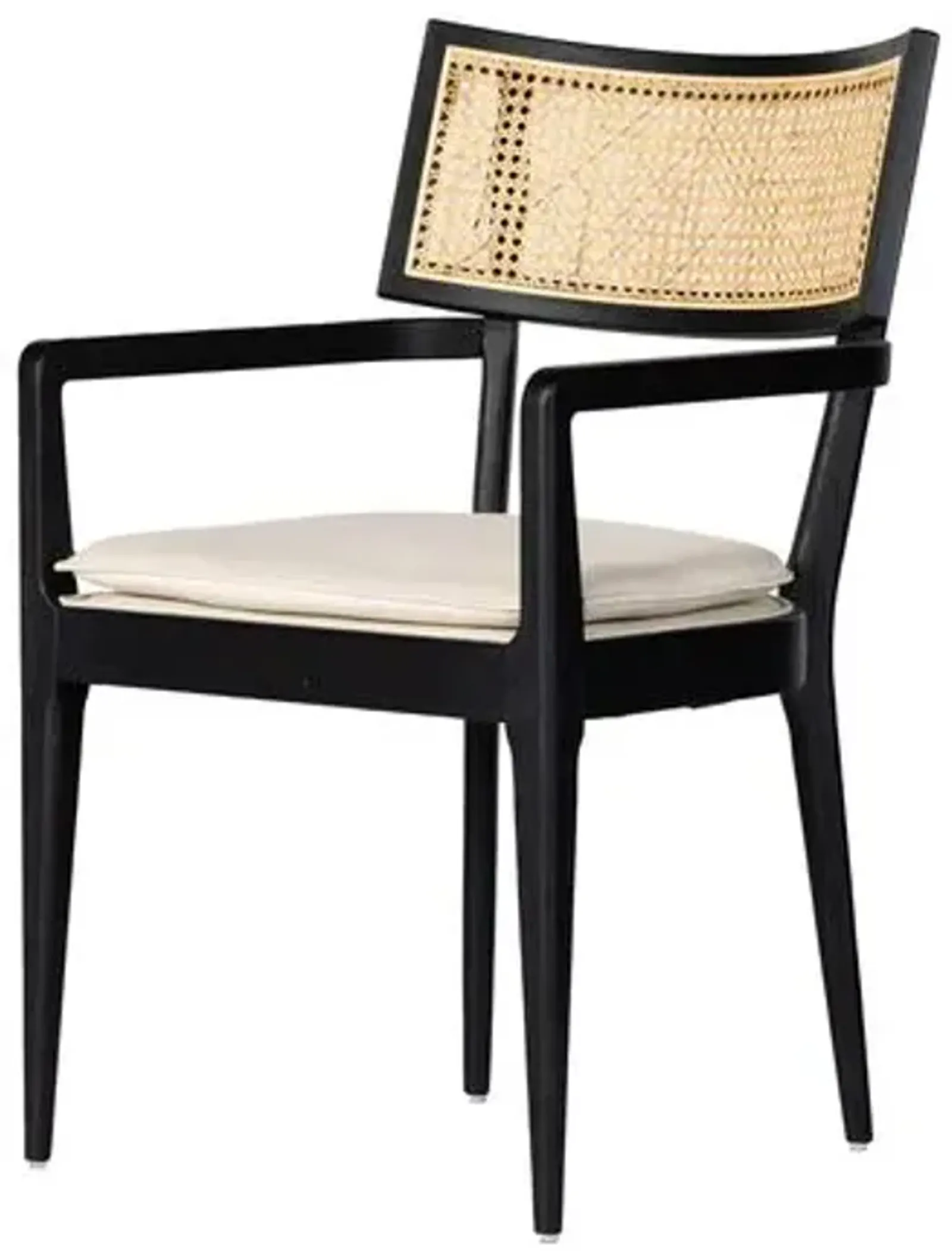 Tristan Cane Dining Armchair - Brown