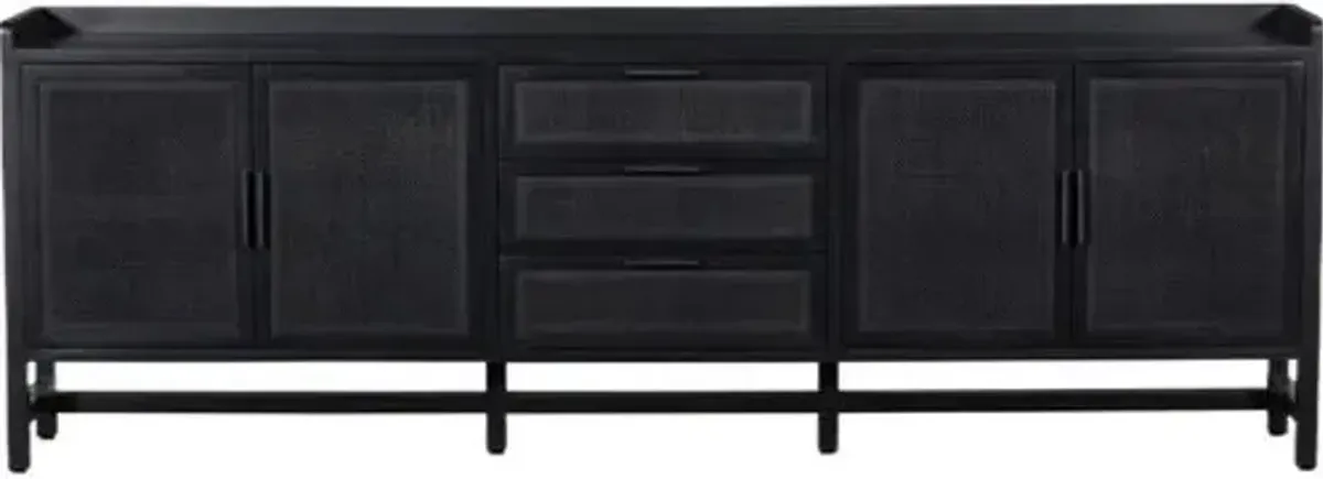 Thiago Sideboard - Black Natural Cane