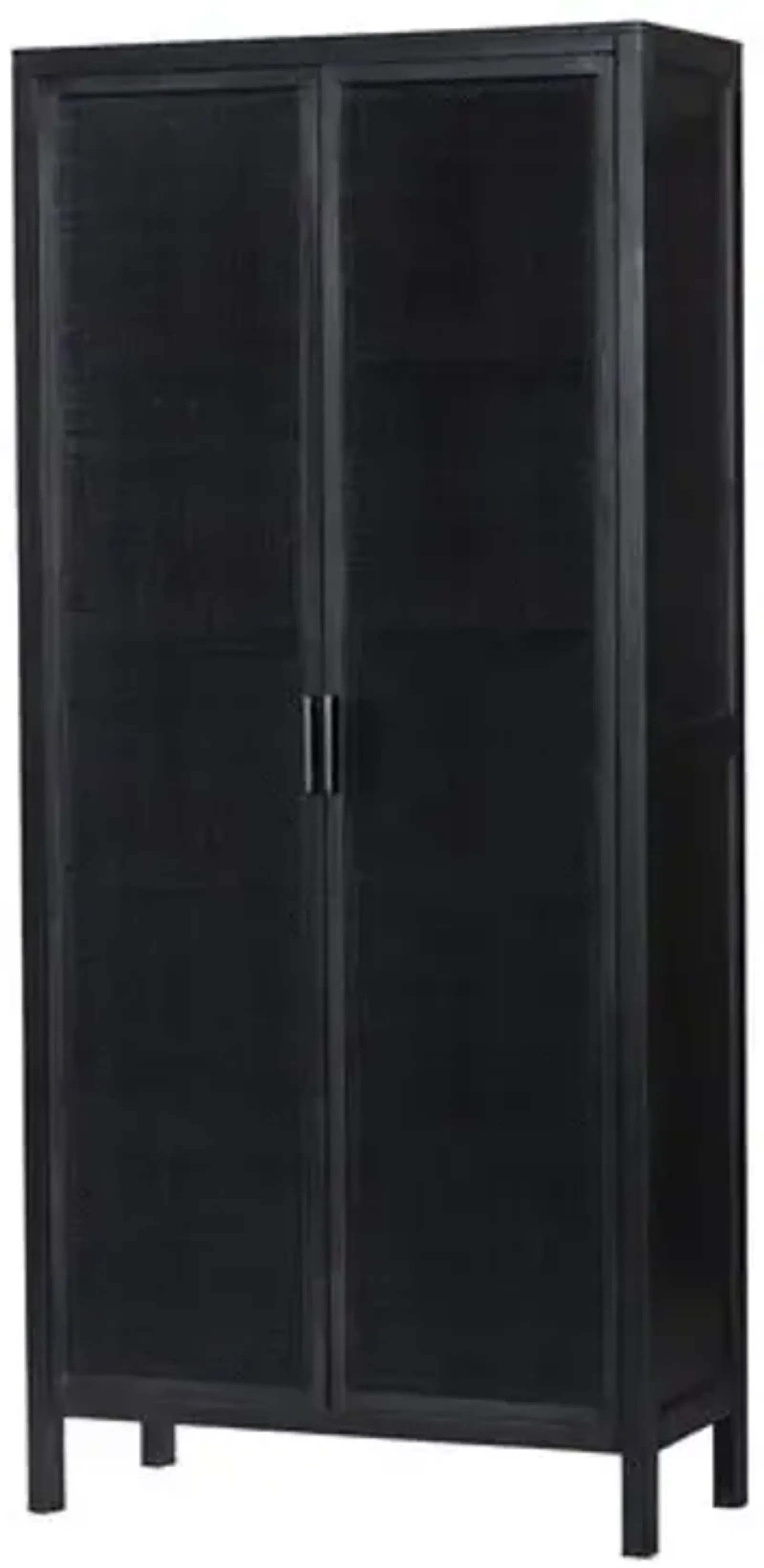 Thiago Tall Cane Cabinet - Black