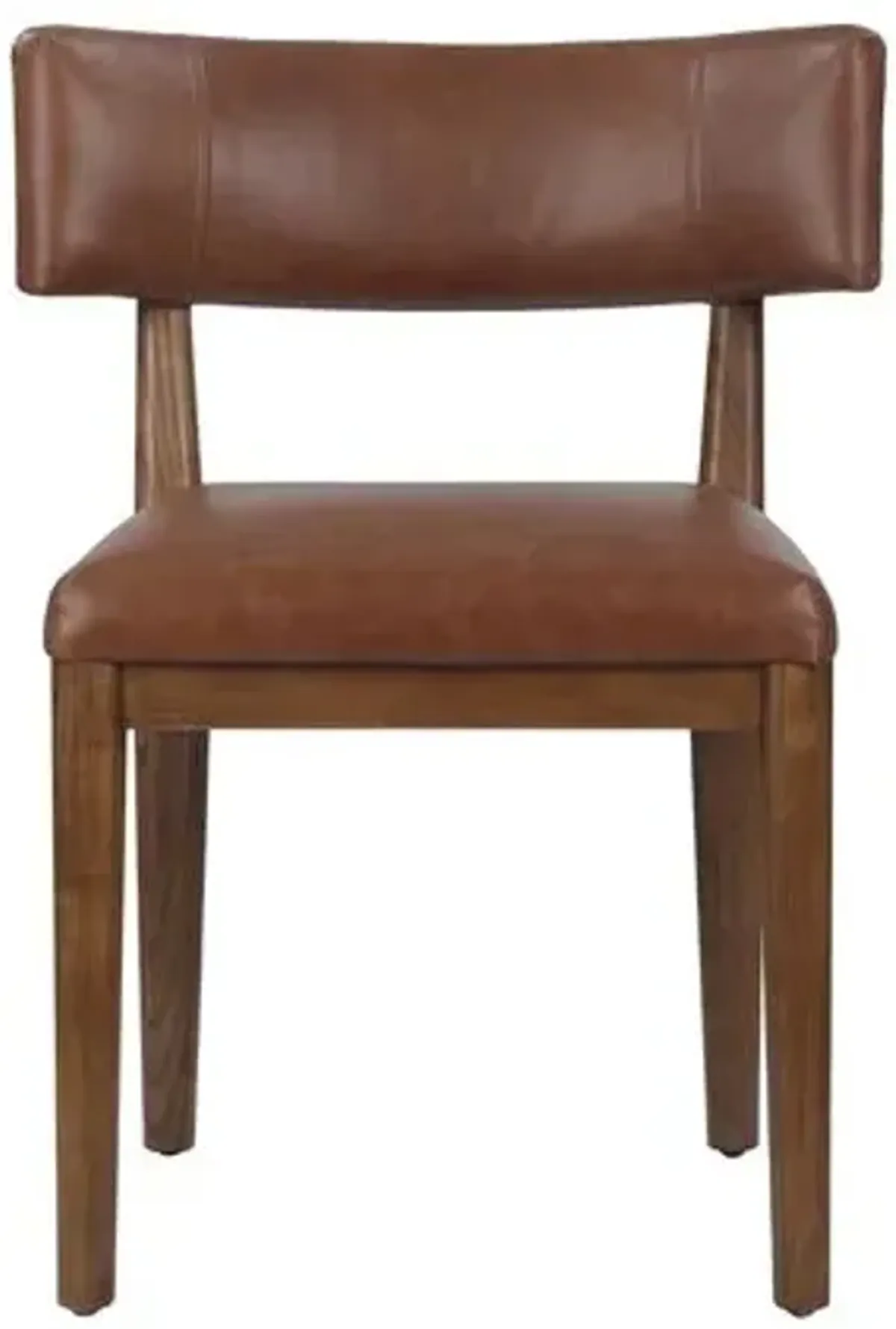 Theodora Leather Dining Chair - Sonoma Chestnut - Brown