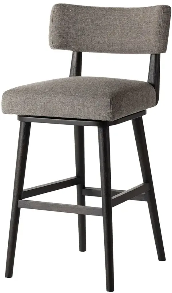 Theodora Linen Swivel Bar Stool
