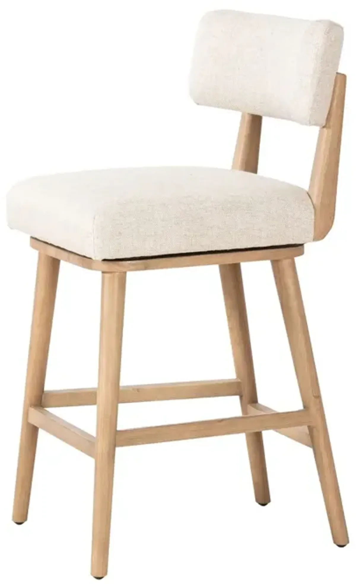 Theodora Linen Swivel Counter Stool