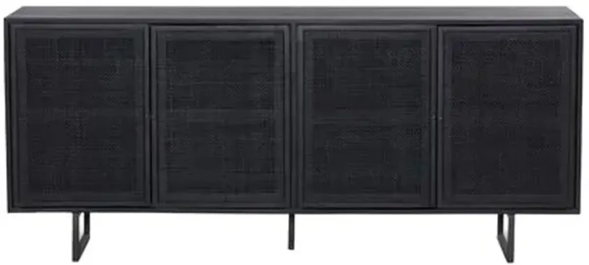 Tessa Cane Sideboard - Black