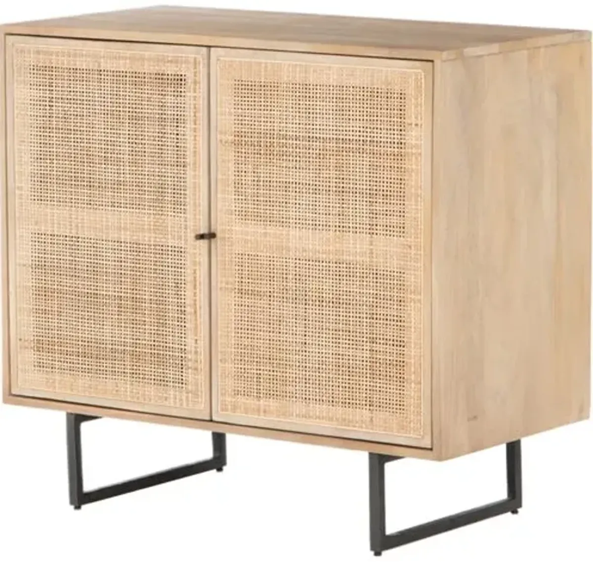 Tessa 2-Door Cane Cabinet - Natural Mango - Brown