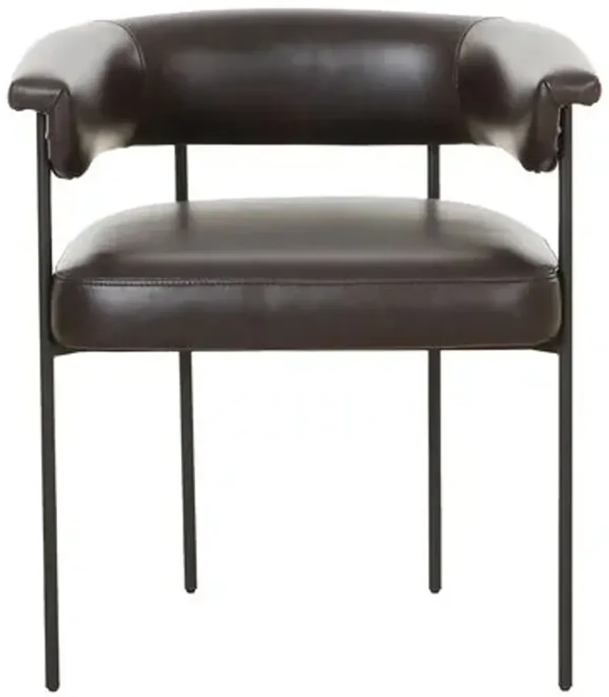 Tate Leather Dining Chair - Sonoma Black