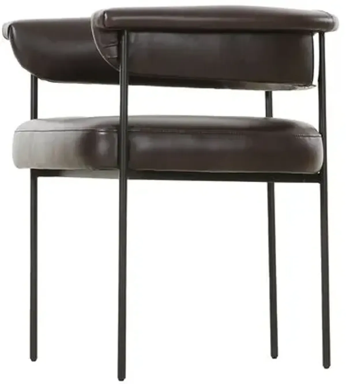 Tate Leather Dining Chair - Sonoma Black