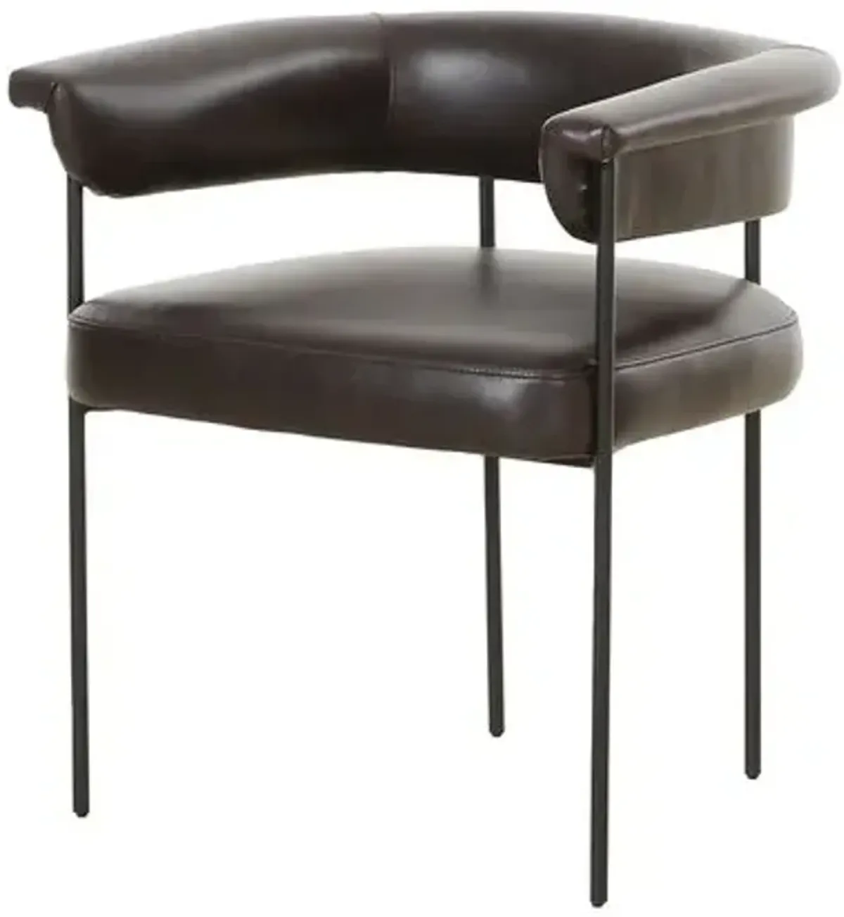 Tate Leather Dining Chair - Sonoma Black