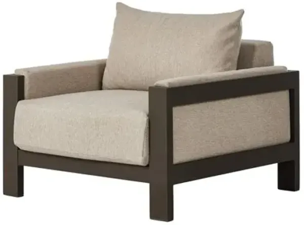 Tongass Outdoor Aluminum Lounge Chair - Concha Fog - Gray