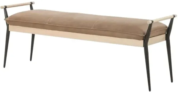 Sterling Leather Bench, Palermo Drift