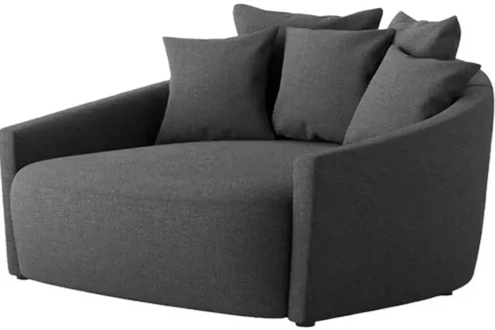 Kenna Media Lounger - Gray