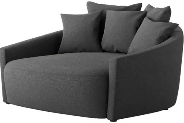 Kenna Media Lounger - Gray