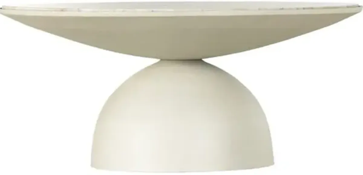 Sawyer Marble Coffee Table - Beige