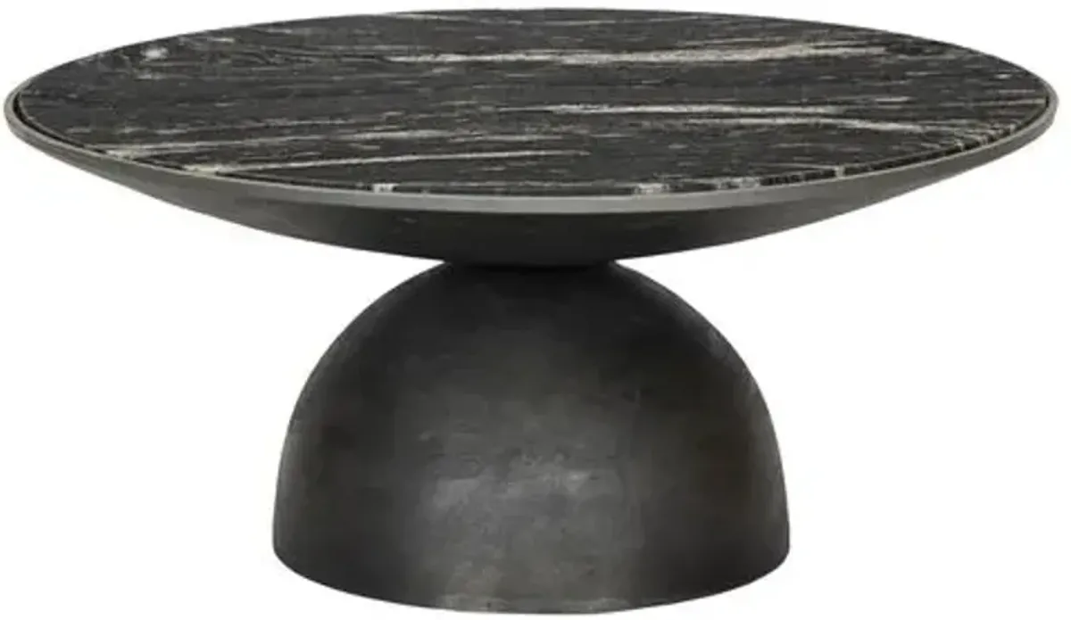 Sawyer Marble Coffee Table - Black