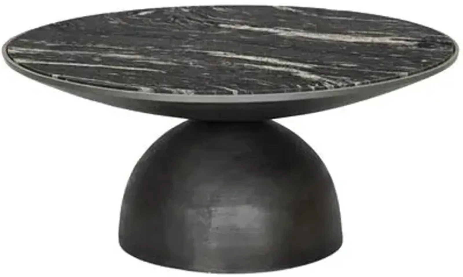 Sawyer Marble Coffee Table - Black