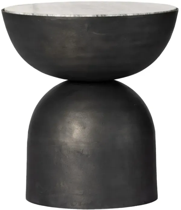 Sawyer End Table, River Grey Marble