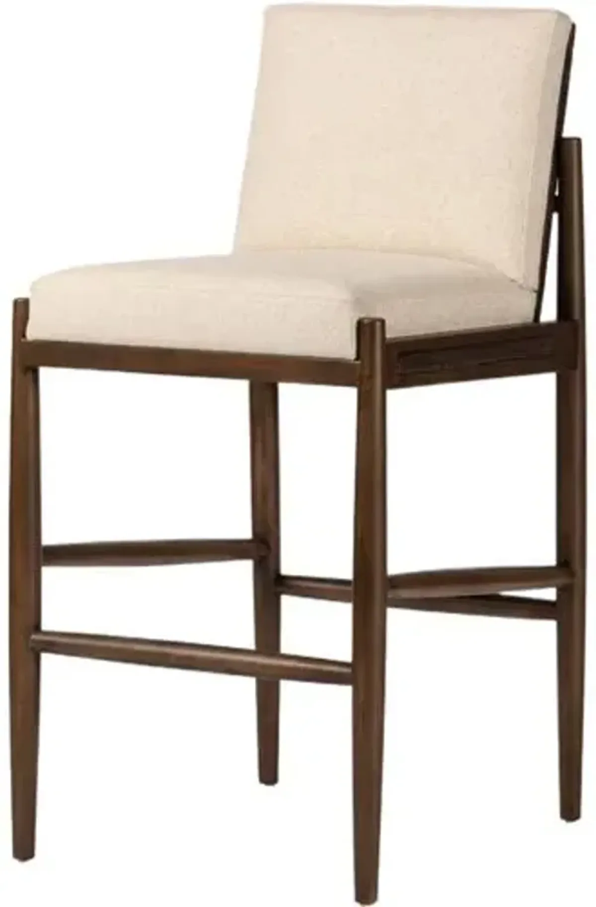 Sasha Bar Stool - Antwerp Natural Performance Linen - Brown