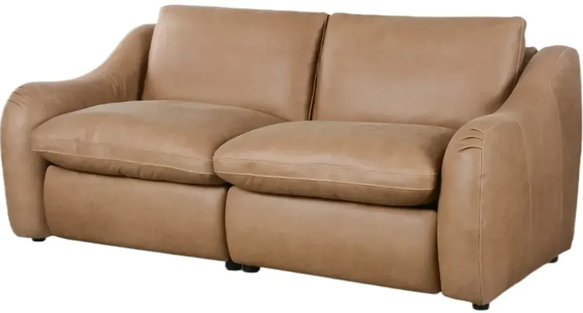Santino Leather Power Recliner 2-Piece Sectional Sofa - Palermo Drift