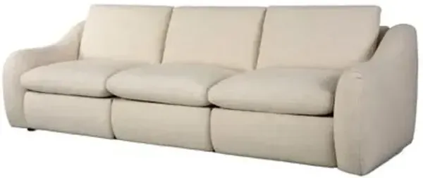 Santino Linen Power Recliner 3-Piece Sectional Sofa - Antigo Natural