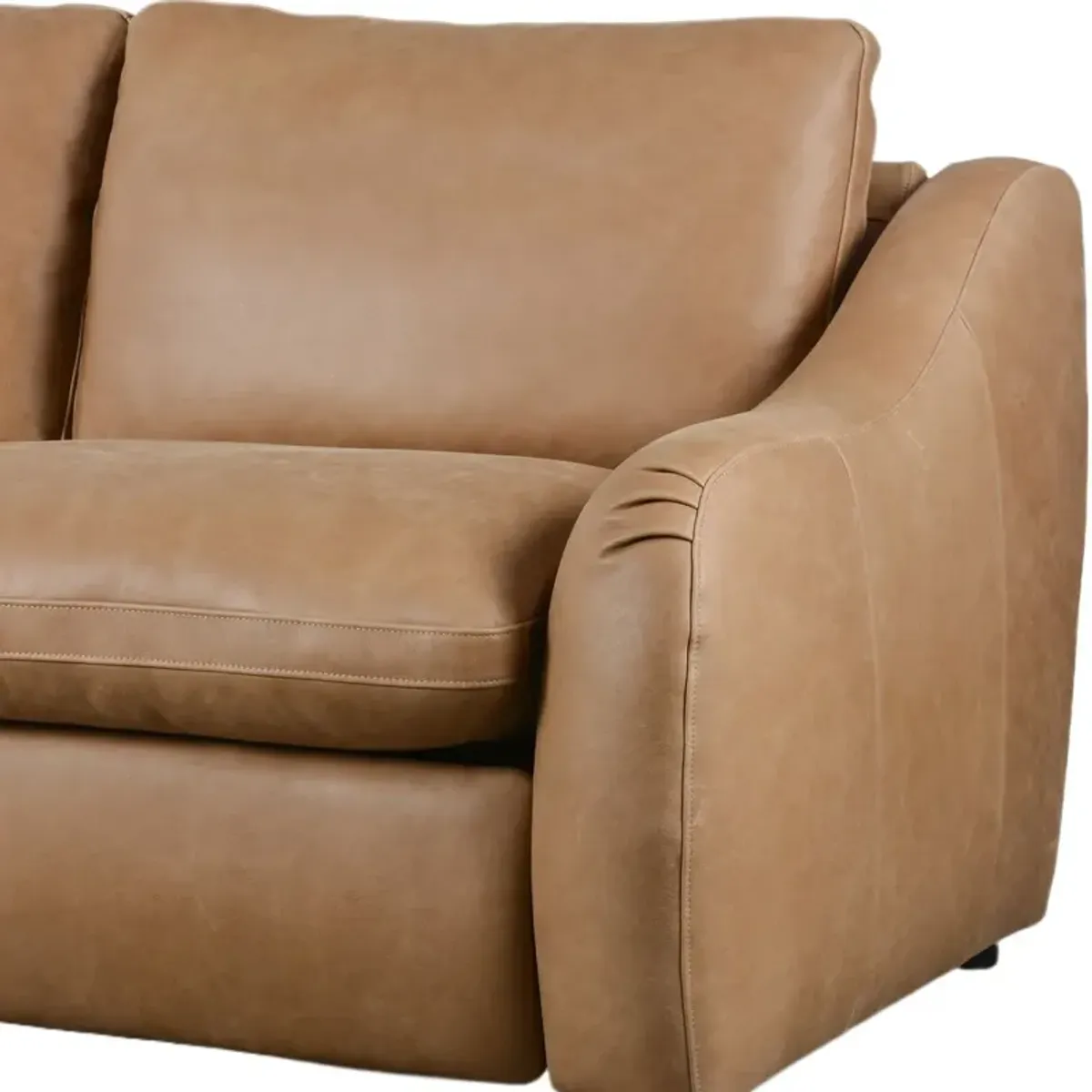 Santino Leather Power Recliner 3-Piece Sectional Sofa - Palermo Drift