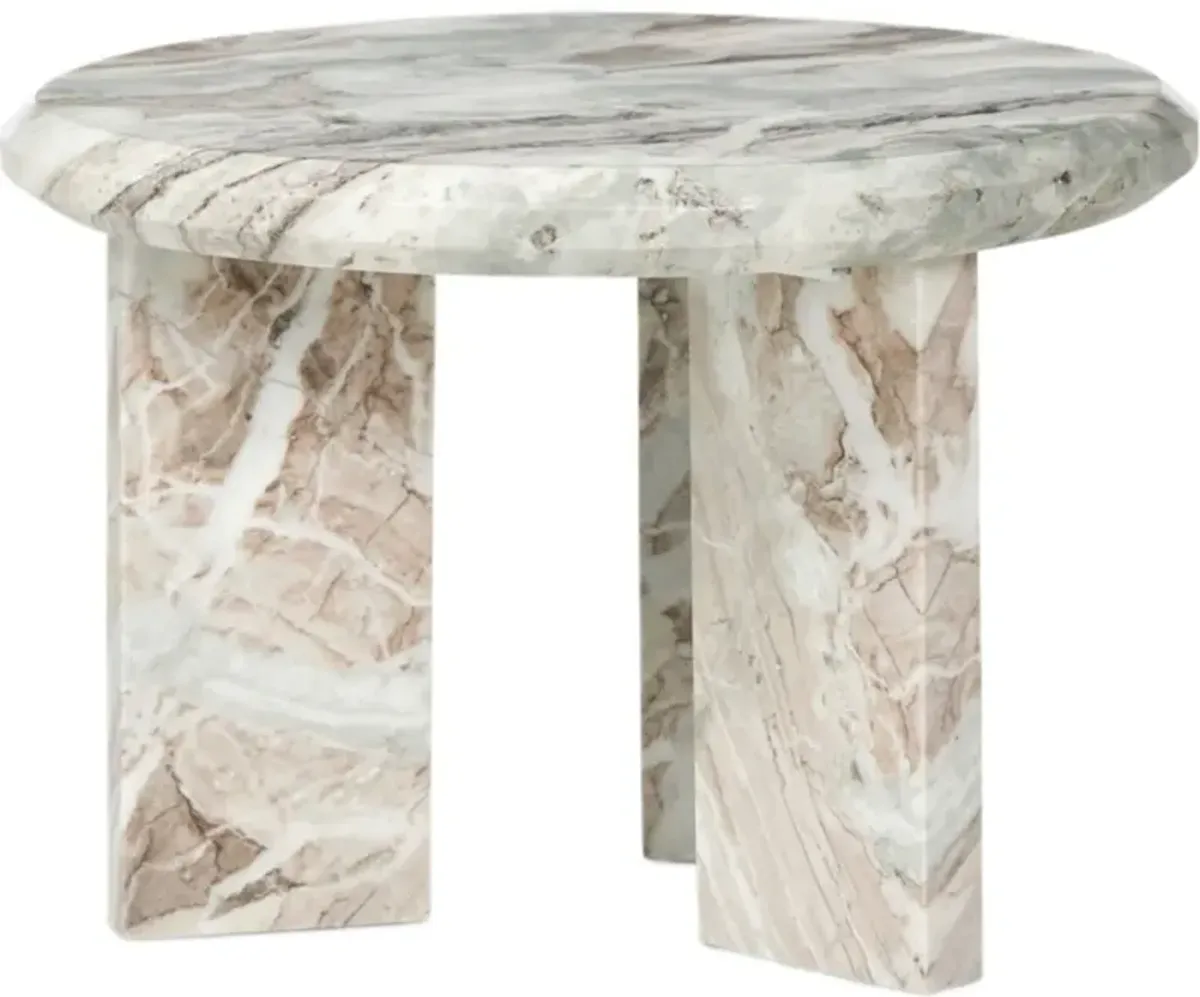 Sage Marble Nesting Coffee Table, Creamy Taupe