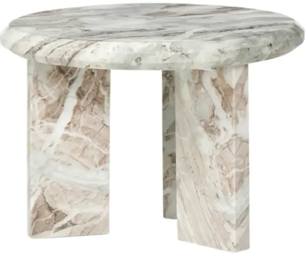 Sage Marble Nesting Coffee Table, Creamy Taupe
