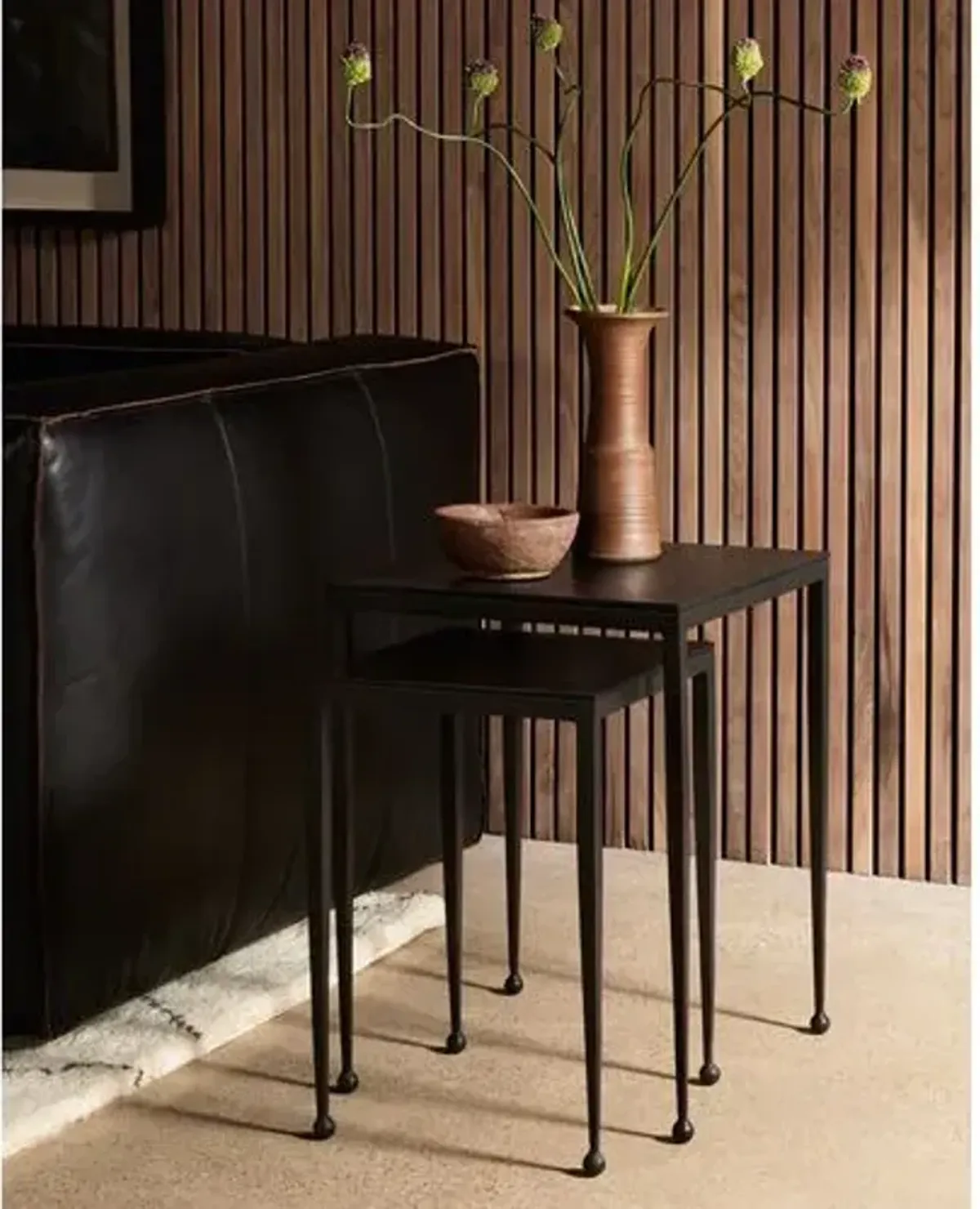 Rufus Nesting End Table Set - Brown