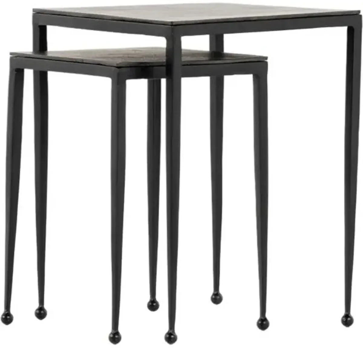 Rufus Nesting End Table Set - Black