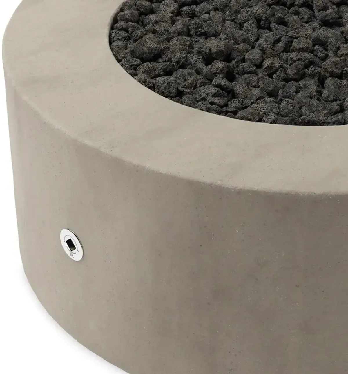Rocco Outdoor Concrete Round Fire Table