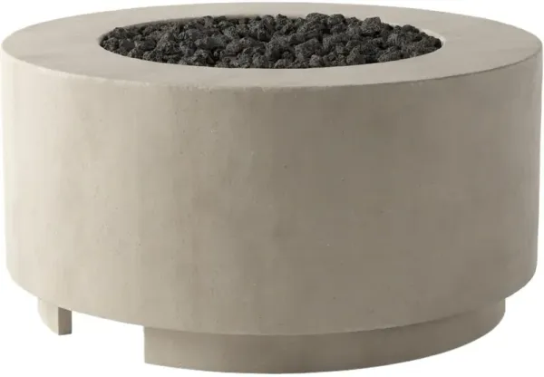 Rocco Outdoor Concrete Round Fire Table