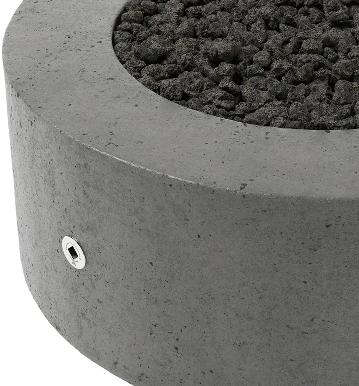 Rocco Outdoor Concrete Round Fire Table