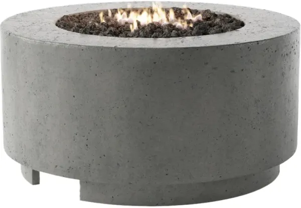 Rocco Outdoor Concrete Round Fire Table