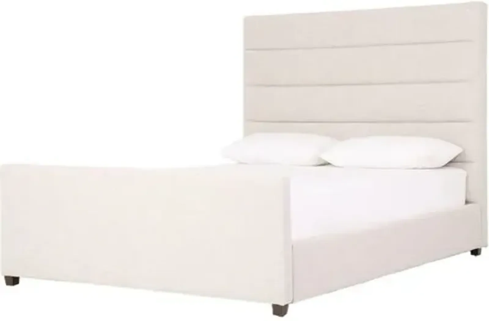 Rosalie Linen Bed - Ivory