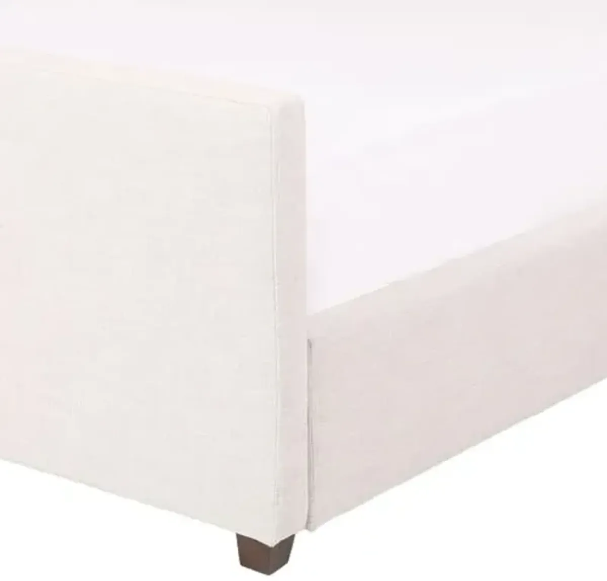 Rosalie Linen Bed - Ivory