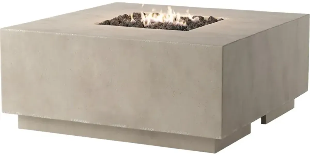 Rocco Outdoor Square Concrete Fire Table