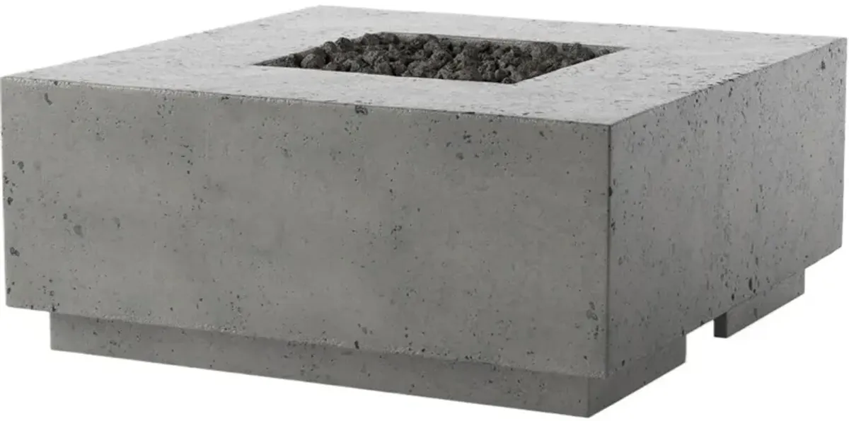 Rocco Outdoor Square Concrete Fire Table