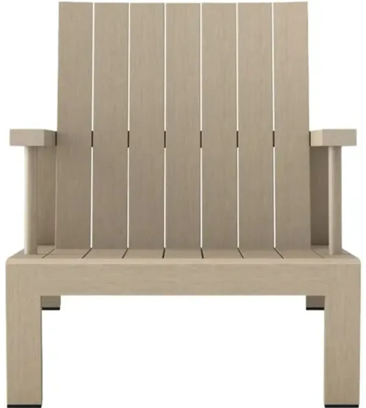 River Outdoor Teak Adirondack Chair - Washed Brown