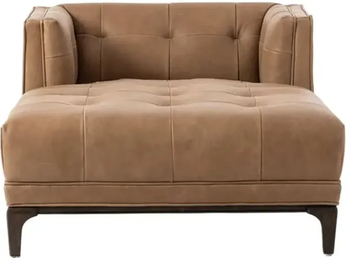 Rhea Chaise Lounge - Brown - Comfortable, Sturdy, Stylish