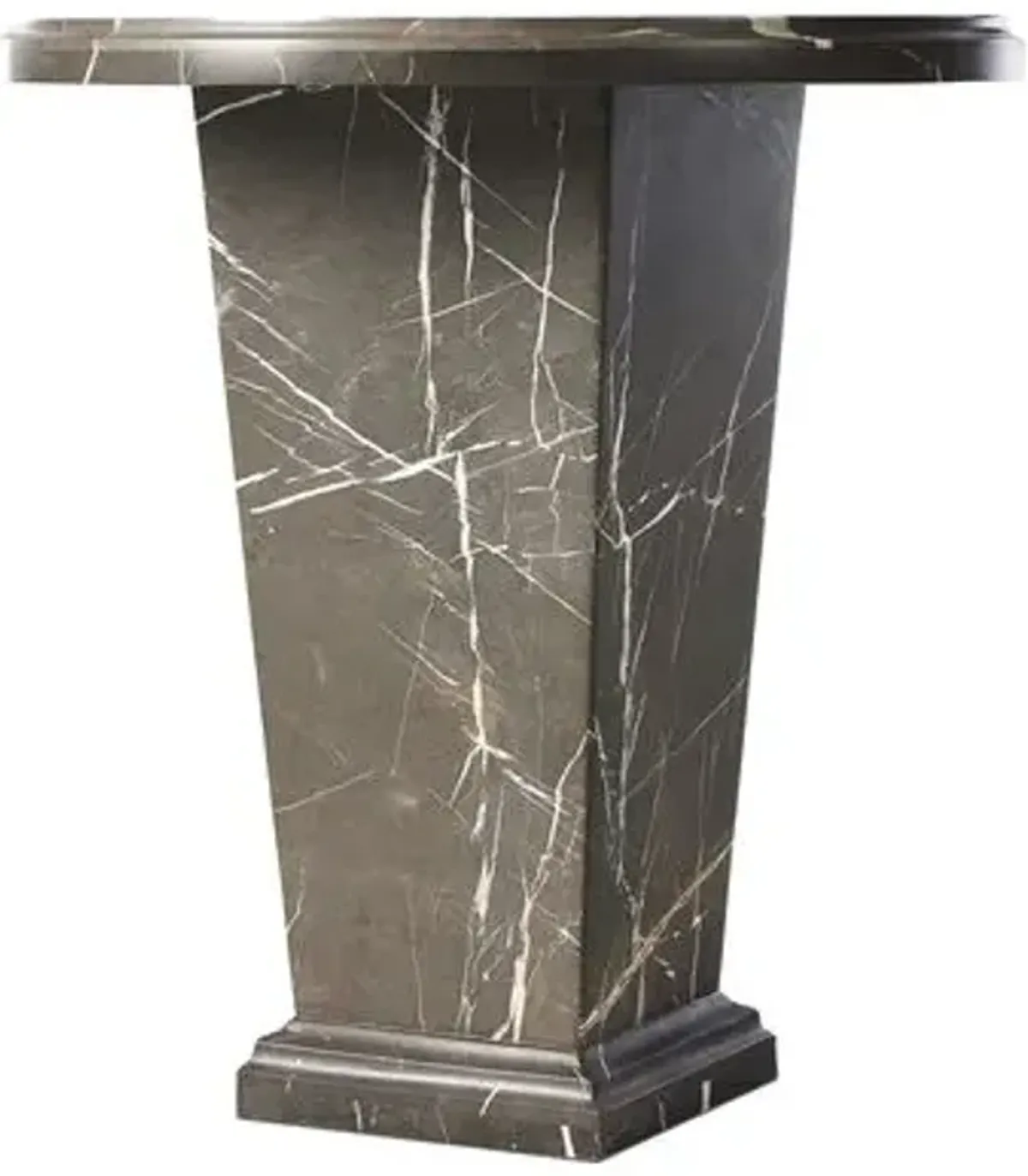 Quentin Marble End Table - Gray