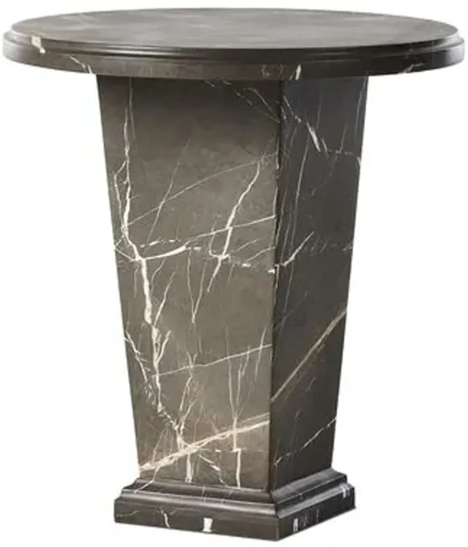 Quentin Marble End Table - Gray