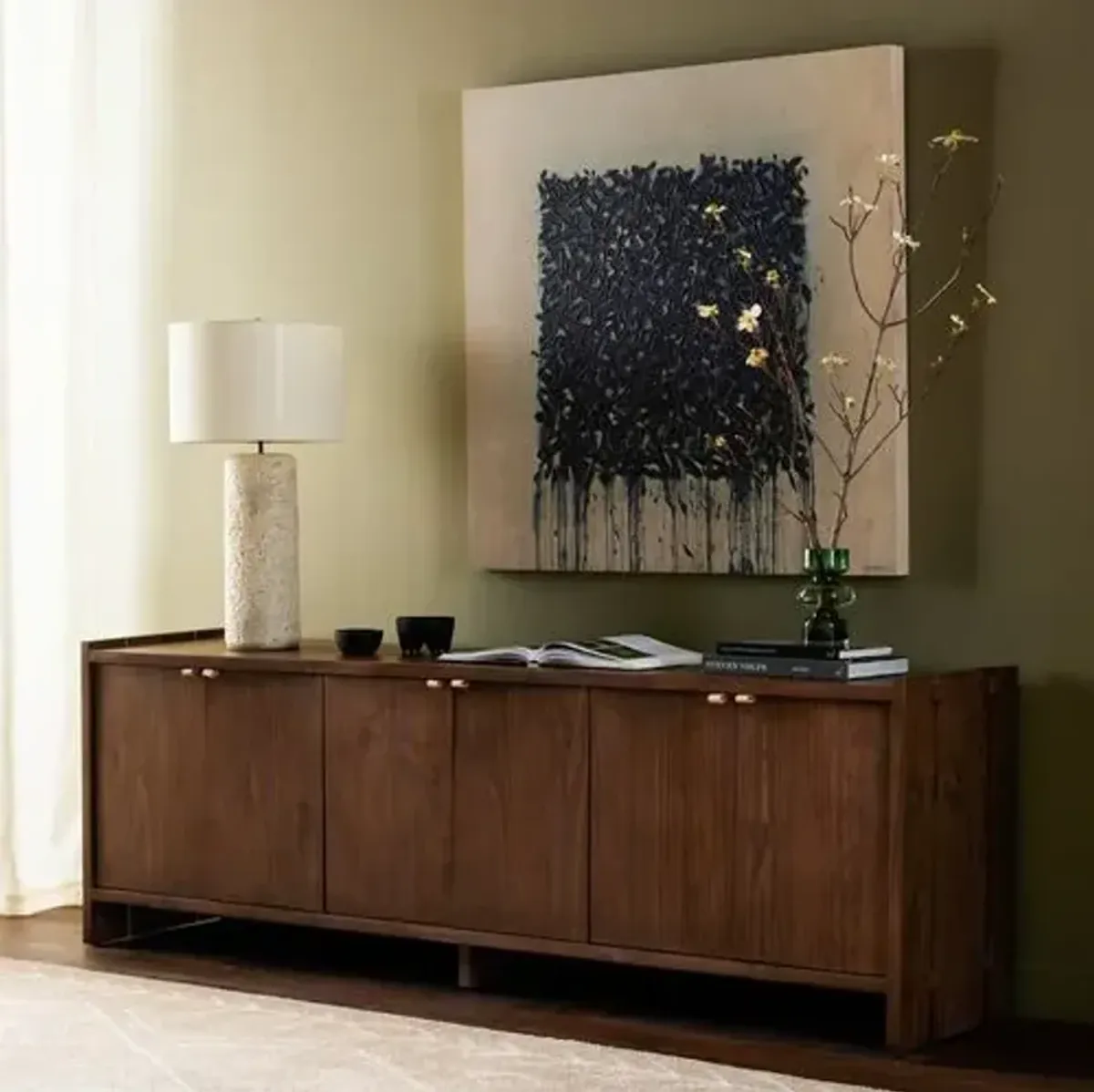 Porter Media Console - Tawny Pine - Brown