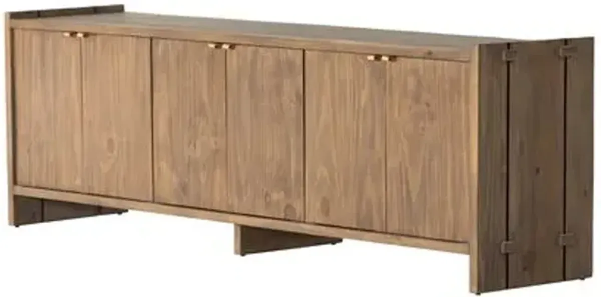 Porter Media Console - Tawny Pine - Brown