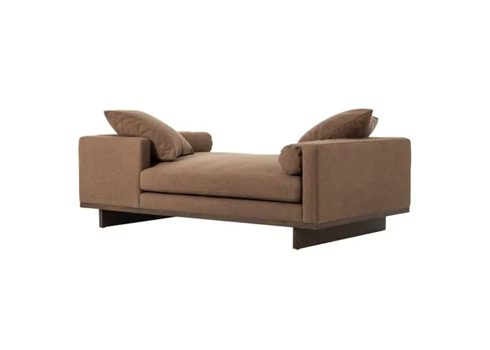 Piper Tete A Tete Chaise - Brown - Comfortable, Sturdy, Stylish