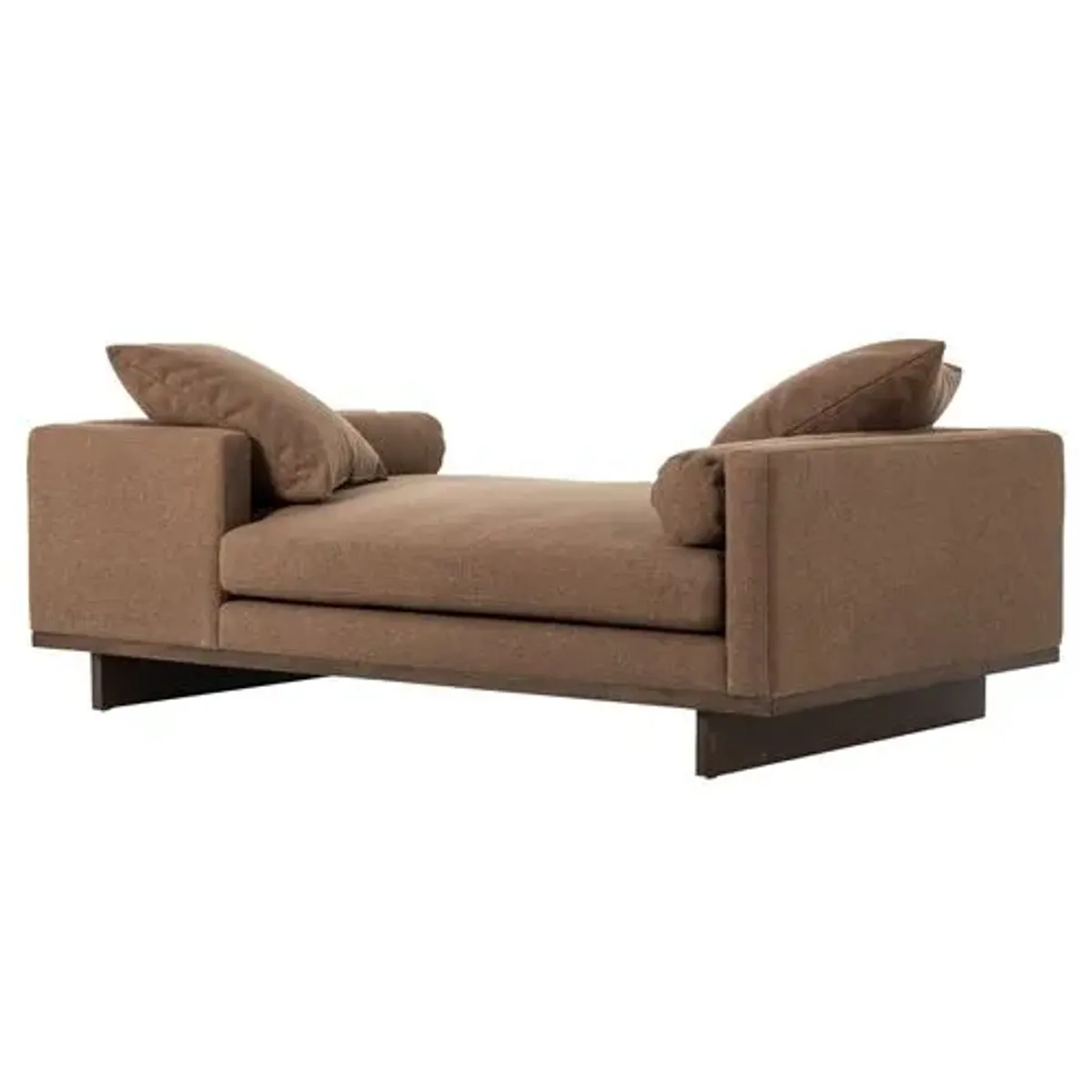 Piper Tete A Tete Performance Chaise - Brown - Comfortable, Sturdy, Stylish